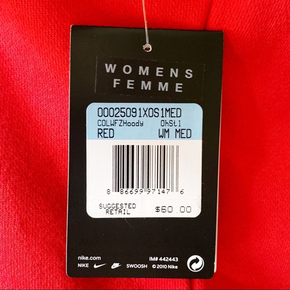 🆕 Nike NCAA Ohio State Zip Hoodie Jacket Womens - Picture 8 of 8